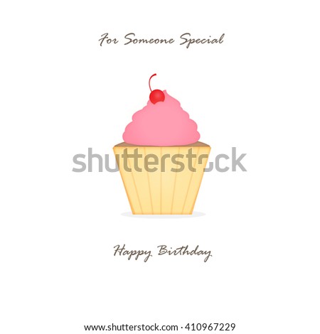 Cupcake - Happy Birthday
