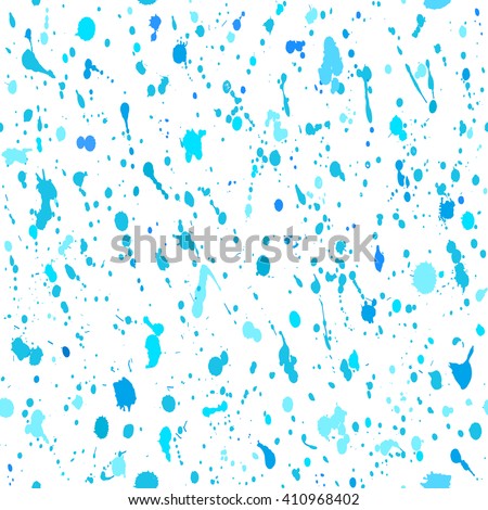 Seamless paint splatter pattern. Vector illustration
