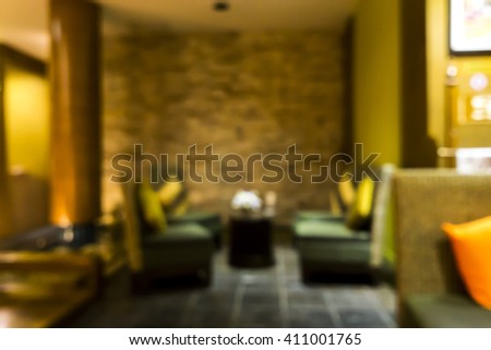 Blurred image of lobby in spa for background use.