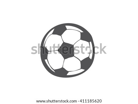 Football Icon. Sport vector cartoon in doodle style.