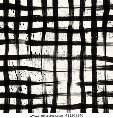 Grunge grid background. Abstract grunge decoration. Art ink grunge. Brush stroke grunge element. Grunge vector illustration.