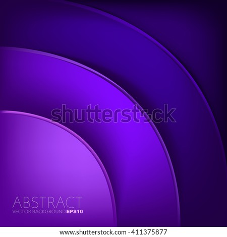 Purple and blue background vector overlap paper layer curve line gradient color tone with space for text design