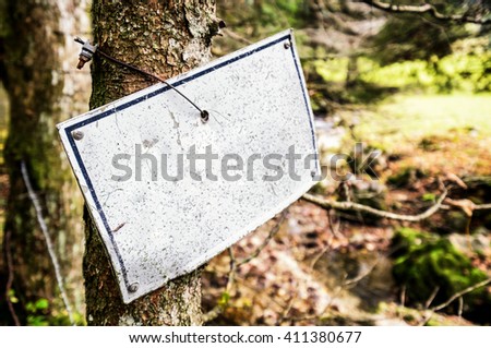 blank sign with space for text - photo