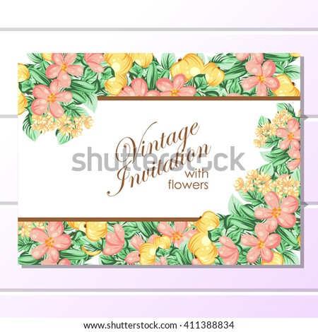 Abstract flower background with place for your text
