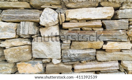 Background of grey stone wall texture