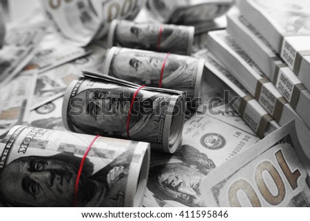 Money Black & White Stock Photo