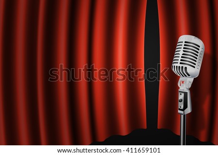 Curtain Karaoke Background
