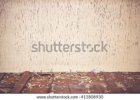 Wood floor texture wall background. gray plank pattern surface pastel painted board grain tabletop above oak timber
