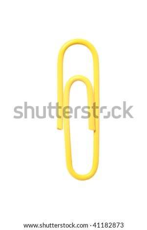 paper clip under the white background