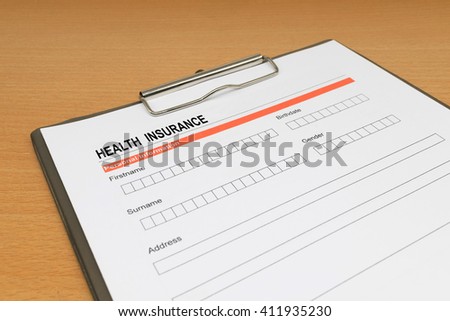 health Insurance application form