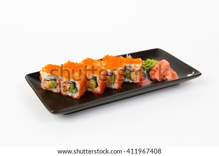 Picture of maki with crab and orange masago