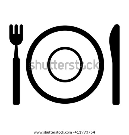 plate dinner icon