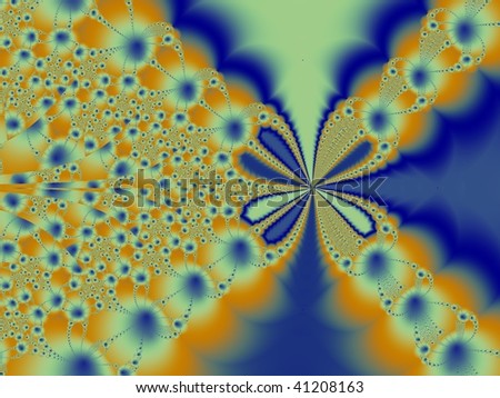 Abstract colored futuristic fractal for backgrounds
