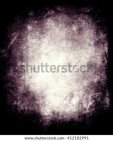 Vintage grunge scary,abstract background with faded central area for your text or picture