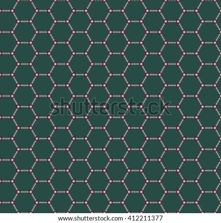 Molecular structure, atomic structure and science concept. Technology molecular sieve. Seamless Abstract background. Vector illustration