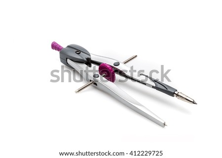 caliper isolated on a white background