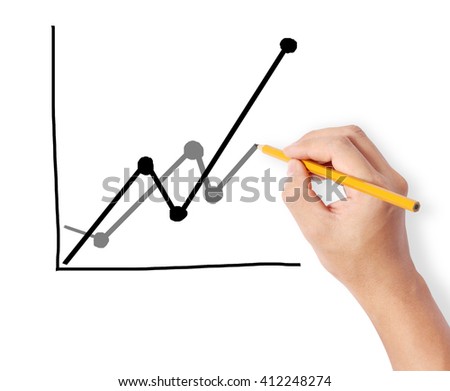 hand drawing a chart show