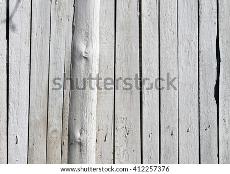 White wooden fence texture. Backgrounad and texture for design.