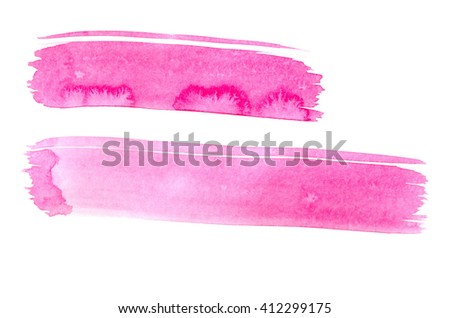 paint brush stroke texture  watercolor spot blotch isolated