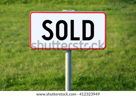 Sold signpost
