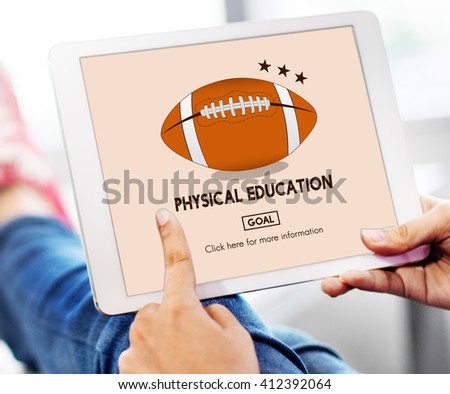 Physical Education Sport Rugby Ball Concept