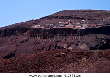 africa  view from the mountain line in lanzarote spain 

