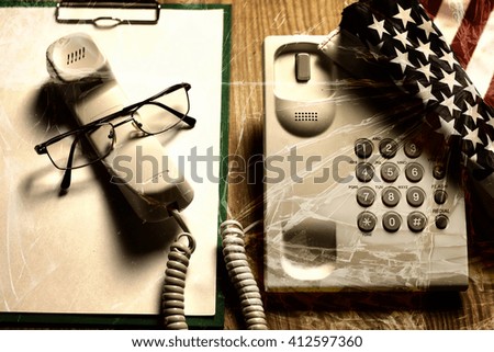 violance telephone call crack glass