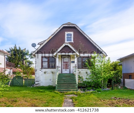 An Old House in Disrepair Royalty-Free Stock Photo #412621738