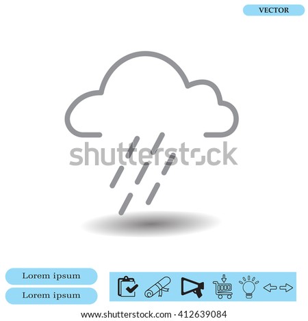 cloud rain icon