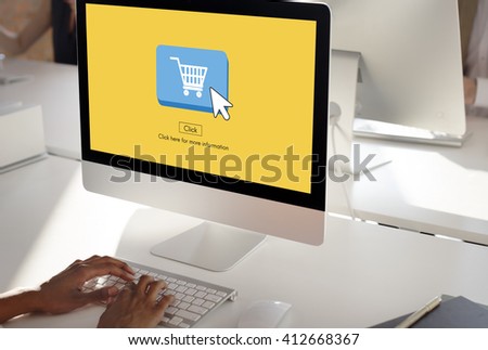 Online Shopping Business Click Commercial Concept