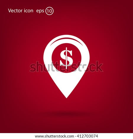 Dollar sign,point area,Vector