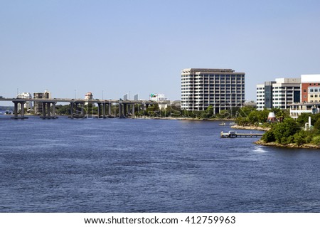 Riverside, as seen from downtown Jacksonville, Florida