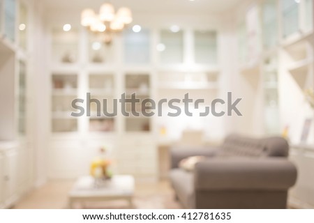 Blur Living Room of The Background Royalty-Free Stock Photo #412781635