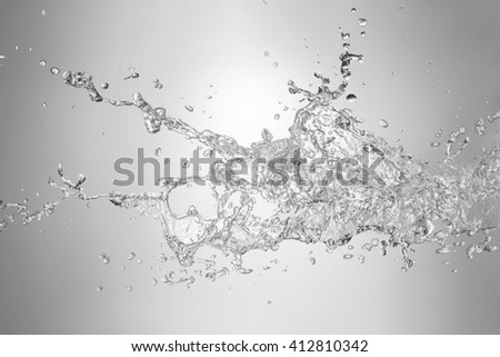   water splash isolated on white background
