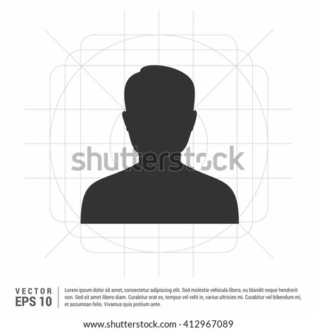 Business User Icon. Users Group Icon. Male user icon. user icon Royalty-Free Stock Photo #412967089