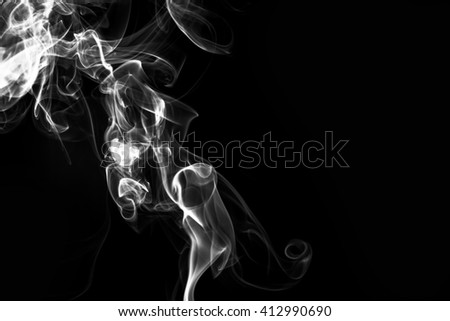 abstract smoke on a black background