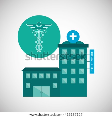 Hospital design. Healthy center. emergency concept