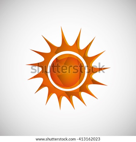 Sun design. abstract icon. summer concept