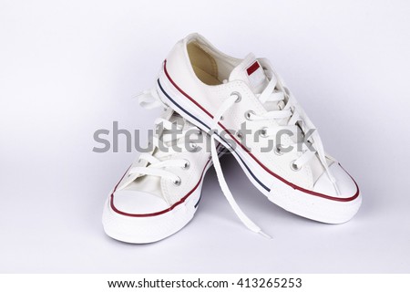 sneakers, canvas shoes Royalty-Free Stock Photo #413265253