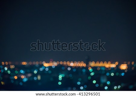 bokeh night city background