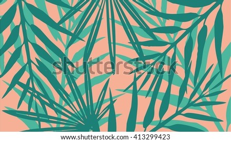 Exotic leaves background