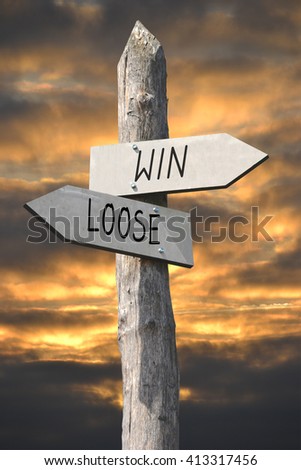 Win or loose signpost
