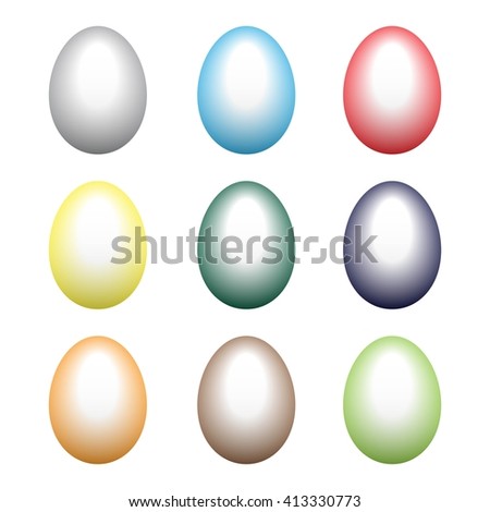 Easter eggs. Vector illustration