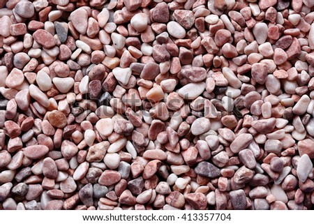 Background or Texture of Small Pebbles or Gravel, Material for Construction or Interior Design Renovation Use