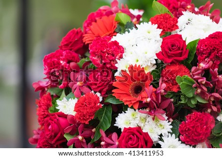 Abstract background of flowers.