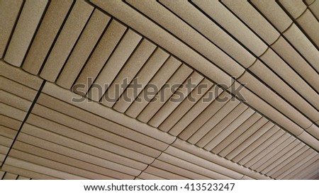 Background Texture of Bamboo Shape Tiles Pattern