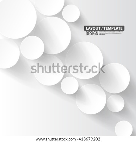 Overlapping Circles Layout/Design Cover Background