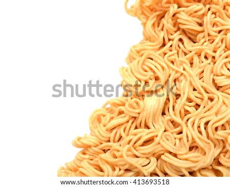 Instant noodles closeup