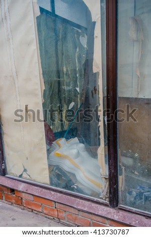 abandoned storefront