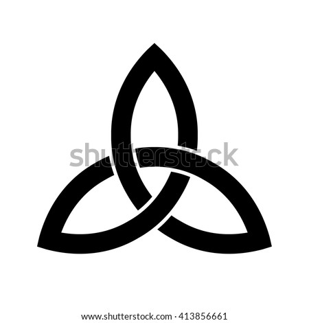 Celtic trinity knot . Vector illustration Royalty-Free Stock Photo #413856661